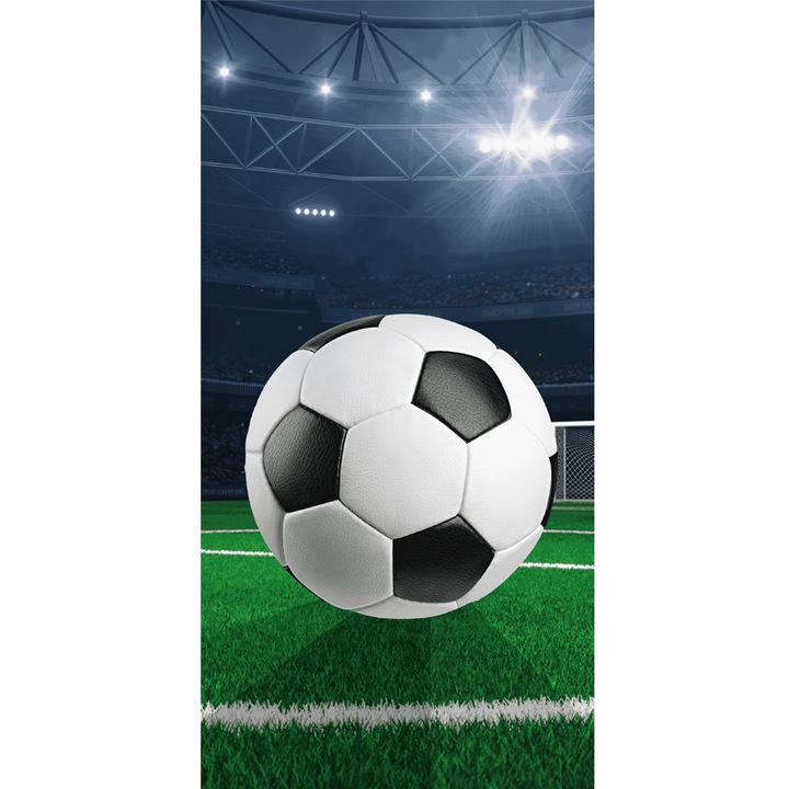 Плажна кърпа, Jerry Fabrics, футболен стадион, памук, 70x140cm