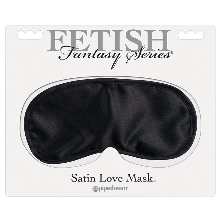 Masca de ochi neagra cu captuseala, Fetish Fantasy Series, dimensiune universala