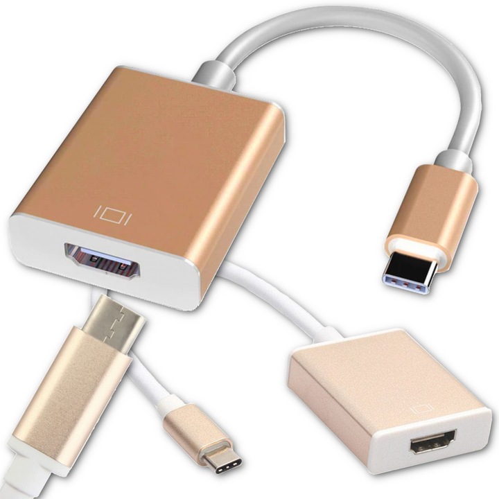 Adaptor USB 3.1 tip C la HDMI, Arthon, Full HD 1080p, Plug&Play