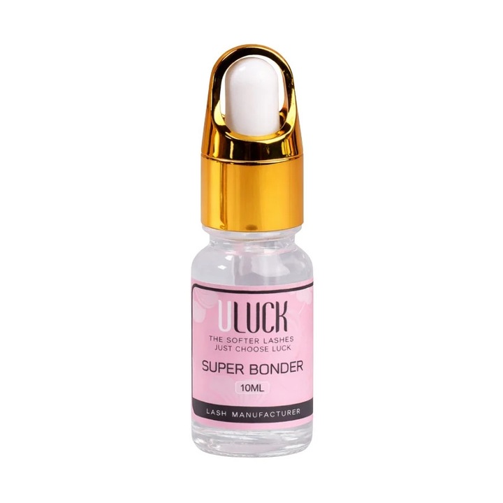 ULUCK Super Bonder pentru Extensii Gene – Fixator Profesional Retentie Lash Extensions, 10ml
