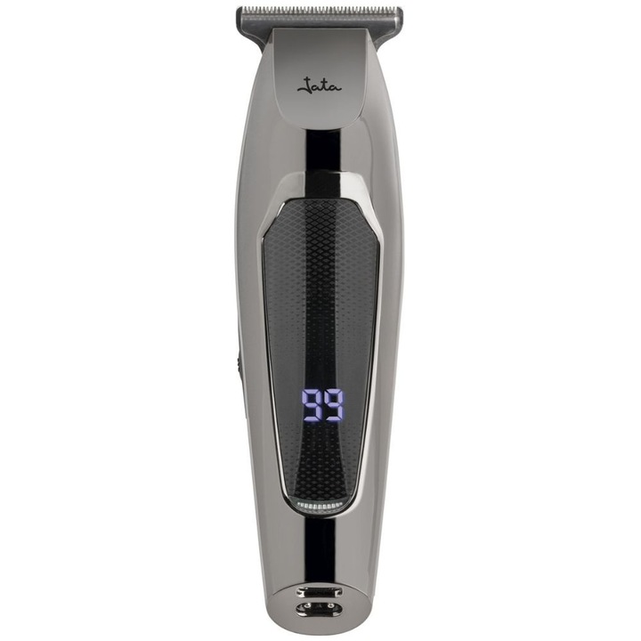 Машинка за подстригване / Eпилатор за тяло Jata JBCP3310, 5 направляващи гребена от 0 до 5 мм, Работа с кабел и без кабел, Сива/Черна