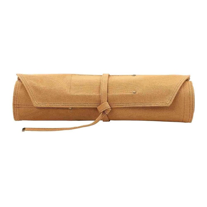 Xinzuo Roll Bag professzionális szakácskés táska – sötétsárga