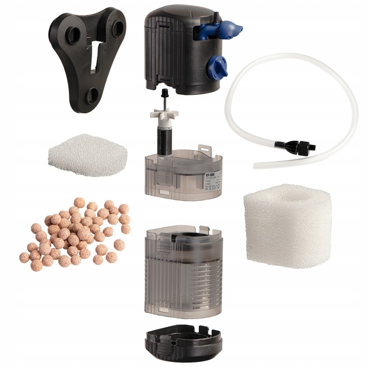 Filtru intern acvariu TD Stones CF-500, debit 500 L/h, dimensiuni 119x90x214mm, pentru acvarii 50-100L