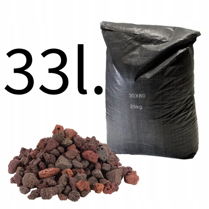 Material filtrant, TD Stones, lava vulcanică granulata 10-16 mm, 33L, nuanțe naturale