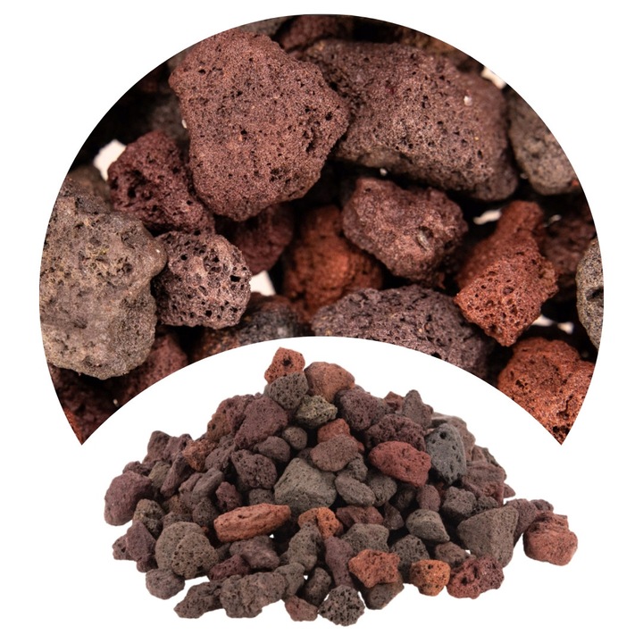 Mediu filtrant natural lava vulcanică 10-16 mm, 1L, TD Stones