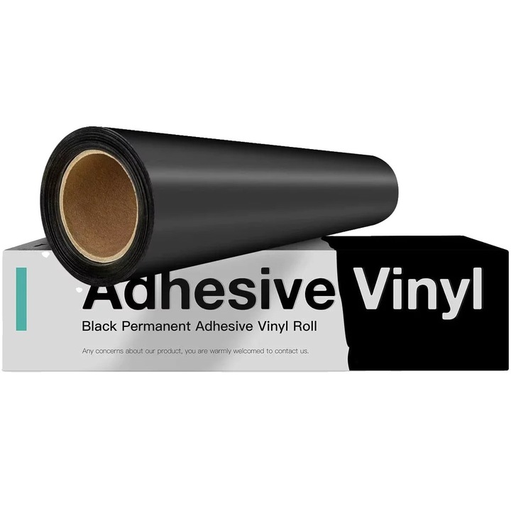 Винилово лепило, универсално, матово черно, 30x900cm