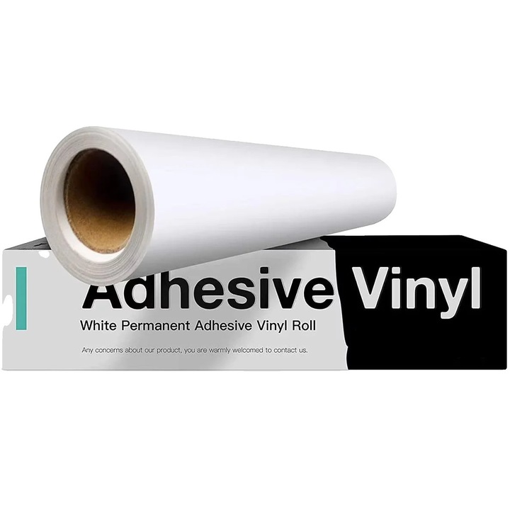 Винилово самозалепващо фолио, универсално, матово бяло, 30x900см