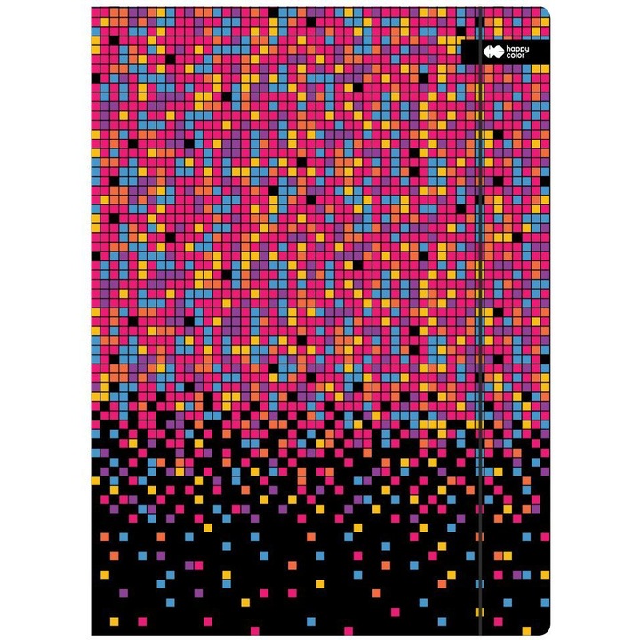 Mapa cartonata A4 GDD cu elastic, 3 clape, 24x31cm, multicolor