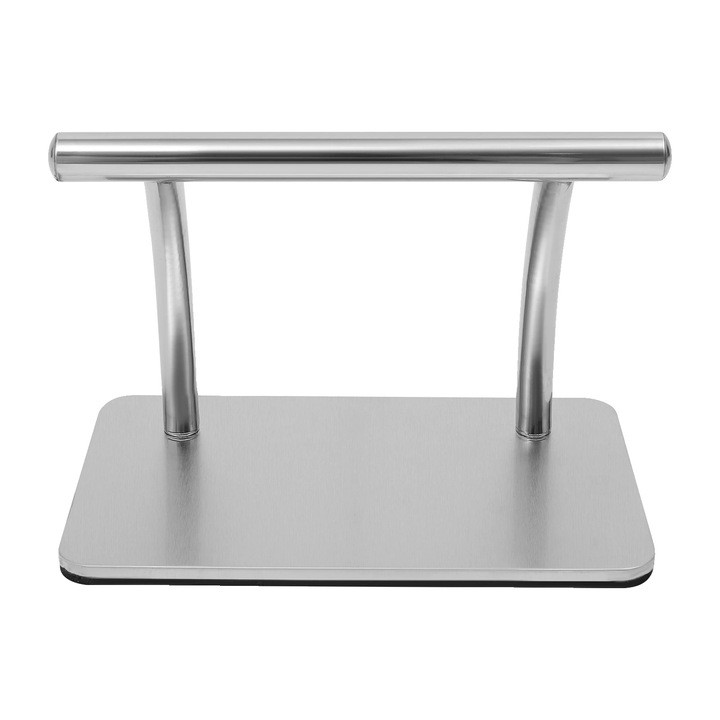 Lábtámasz, rozsdamentes acél, 30x19cm, ezüst, stabil kialakítás