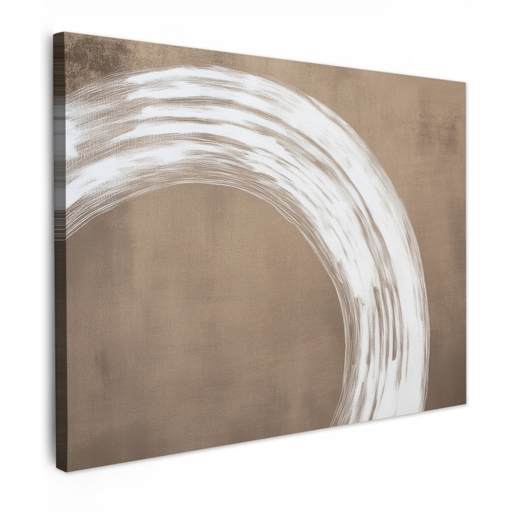 Канава картина, Абстрактна, Декоративна, Дневна, Кухня, Модерно изкуство, Декорация за стена Медна 80x60 см