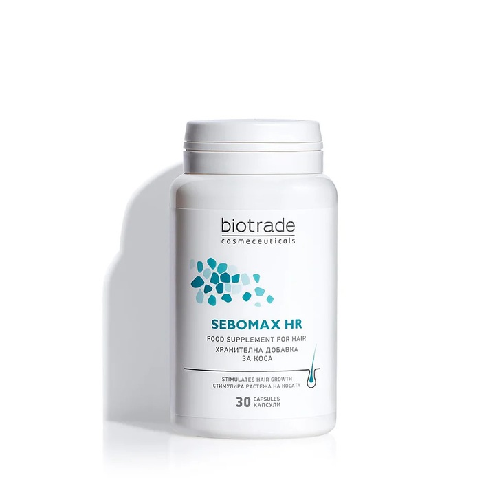 Kапсули против косопад с Биотин, Цинк и Селен, BIOTRADE Sebomax Hair Regrowth, 30 бр