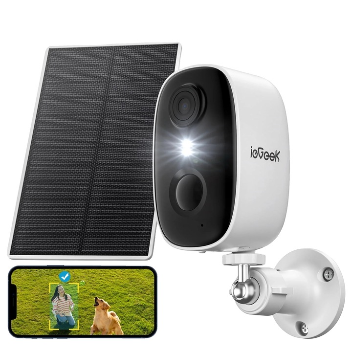 Камера за наблюдение, 2K, цветно нощно виждане, мини дизайн, водоустойчива, 50x50x70mm