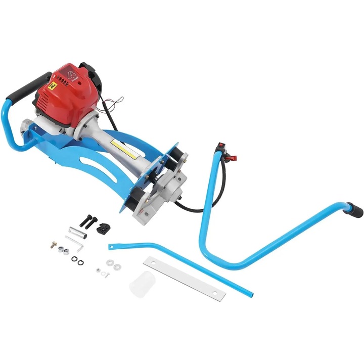 Vibrator de beton, motor de inalta viteza, manere ajustabile, albastru, 900W