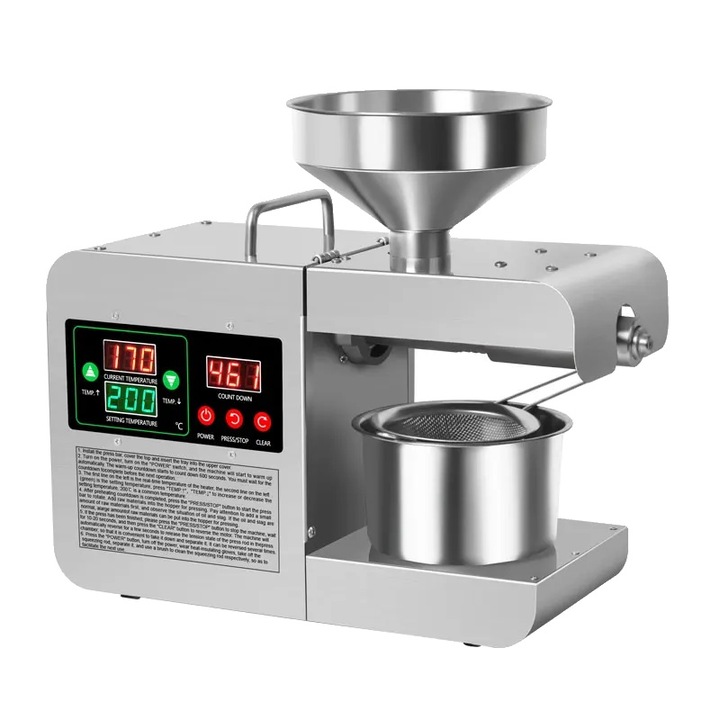 Presa de ulei automata, inox, X8SEU, 601-1000W, dimensiuni compacte