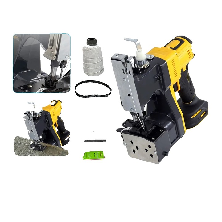 Masina de cusut, motor cu miez de cupru, taiere automata a firului, design ergonomic, dimensiuni compacte, 3.07 kg