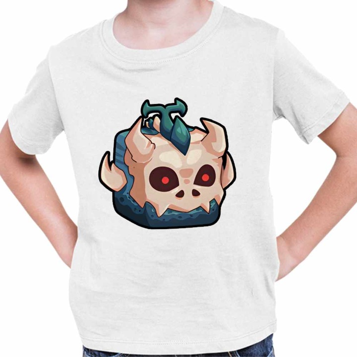 Tricou Copii Baieti Blox Fruits T-Rex Fruit Roblox Fructe, Fehér