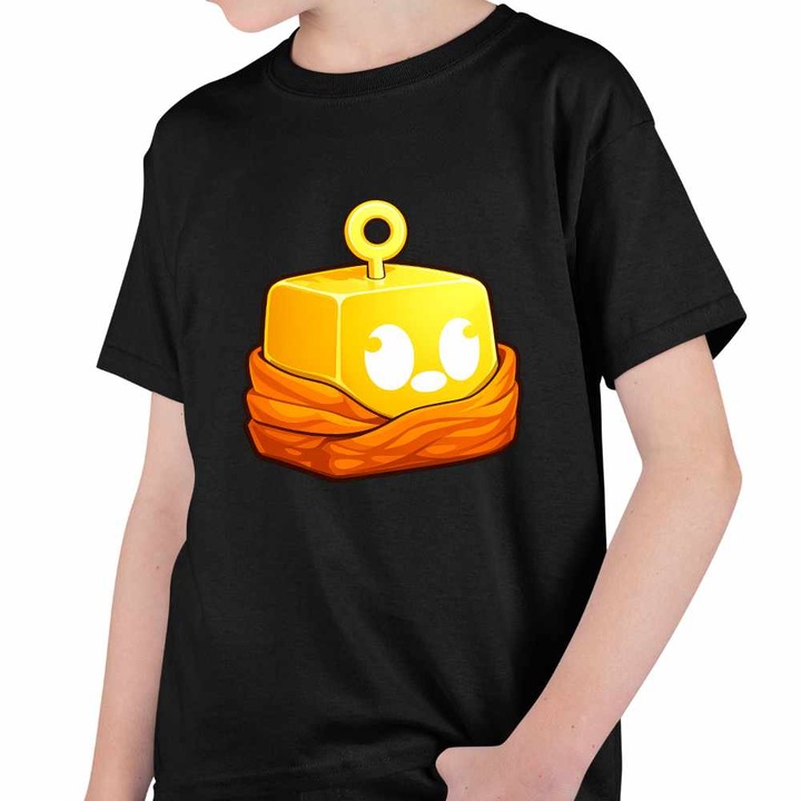 Tricou Copii Baieti Blox Fruits Buddha Fruit Roblox Fructe, Fekete