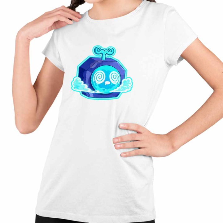 Tricou Copii Fete Blox Fruits Portal Fruit Roblox Fructe, Fehér