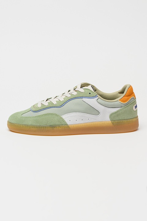 Hoff, Park nyersbőr sneaker textilrészletekkel, Jégkék/Világoszöld