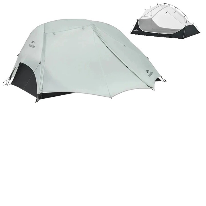 Cort camping Star River UL 2P, 20D nylon, impermeabil, 3 persoane, 1.8 kg