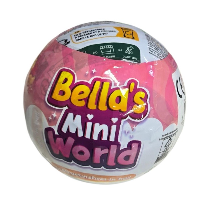 Set figurine bila cu surpriza, ROBEN, 6 piese, pentru fete