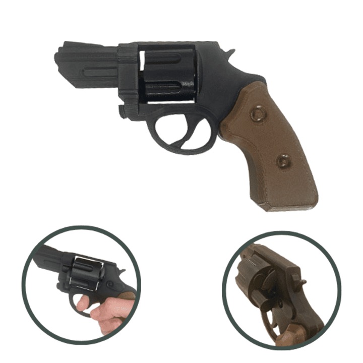 Figurina Revolver 99 Nights in the Forest, Lulu's Prints, multicolor, plastic, 245x37x20 mm