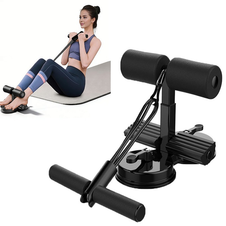 Aparat fitness, ISSNW, echipament de antrenament abdominali, dublă aspirație, reglabil, multicolor