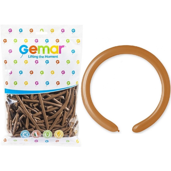 Balon modellek Ge.Ma.R. szett 100 db, 140x5cm, mokka színű