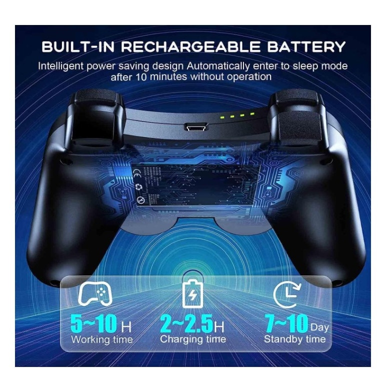 Set 2 Controller wireless, DUALSHOCK, pentru PlayStation 3, SR-77IT, HAPPY JOKER®