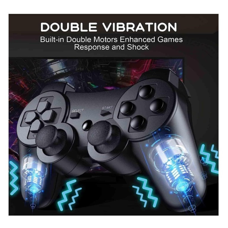 Set 2 Controller wireless, DUALSHOCK, pentru PlayStation 3, SR-77IT, HAPPY JOKER®