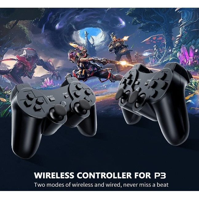 Set 2 Controller wireless, DUALSHOCK, pentru PlayStation 3, SR-77IT, HAPPY JOKER®