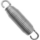 Trambulin rugók, Omelivon, 10cm, ezüst, 24 darabos készlet