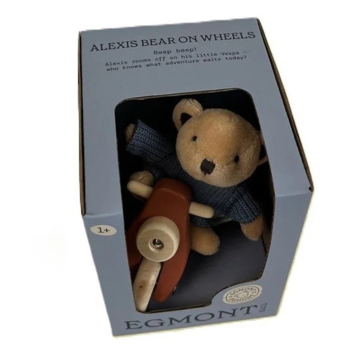 Ursulet pe scuter, Egmont Toys, 11x10cm, multicolor