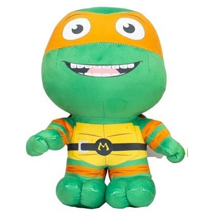 Jucarie de Plus TMNT Mutant Mayhem - Michelangelo Lil Bodz 28 cm testoase ninja