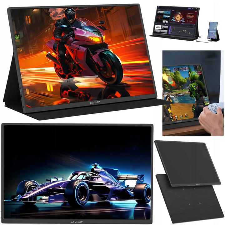 Monitor portabil ZEUSLAP P16K Pro 16" 2.5K, 2560x1600, 165Hz, aluminiu