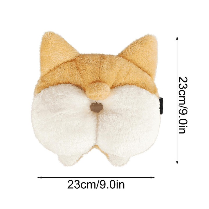 Suport servetele auto, cutie decorativa din plus, design animalut, multicolor, 25x25cm