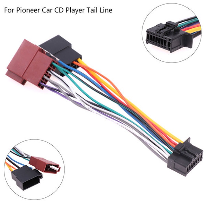 Conector cablu ISO pentru radio auto Pioneer, plastic, 180mm, set 1 buc