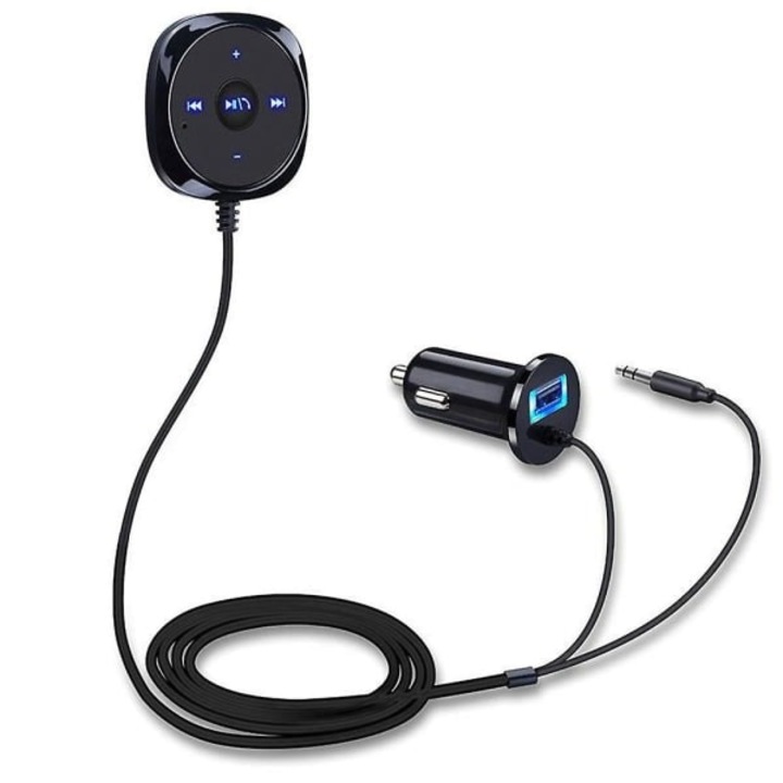 Adaptor Bluetooth pentru muzica si apeluri hands-free, dual port, pentru stereo auto cu AUX