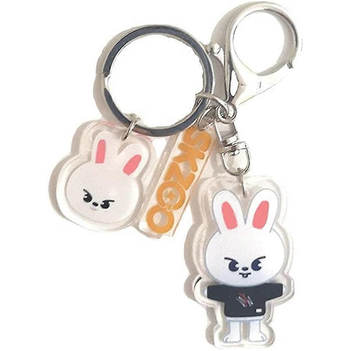 Brelocuri Stray Kids SKZOO, set 1/8, 5cm, accesorii pentru organizarea cheilor