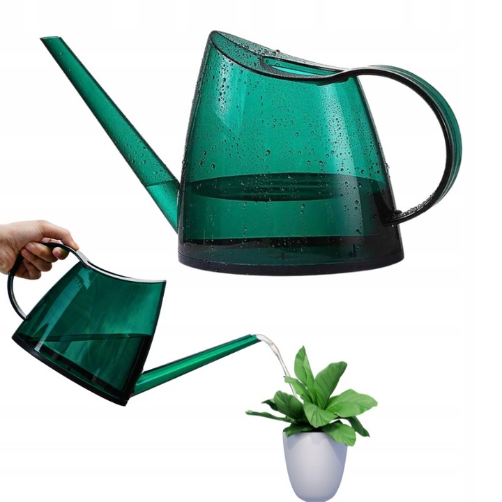 Konewka 1,2L, verde, plastic, pentru udarea plantelor, set 1x