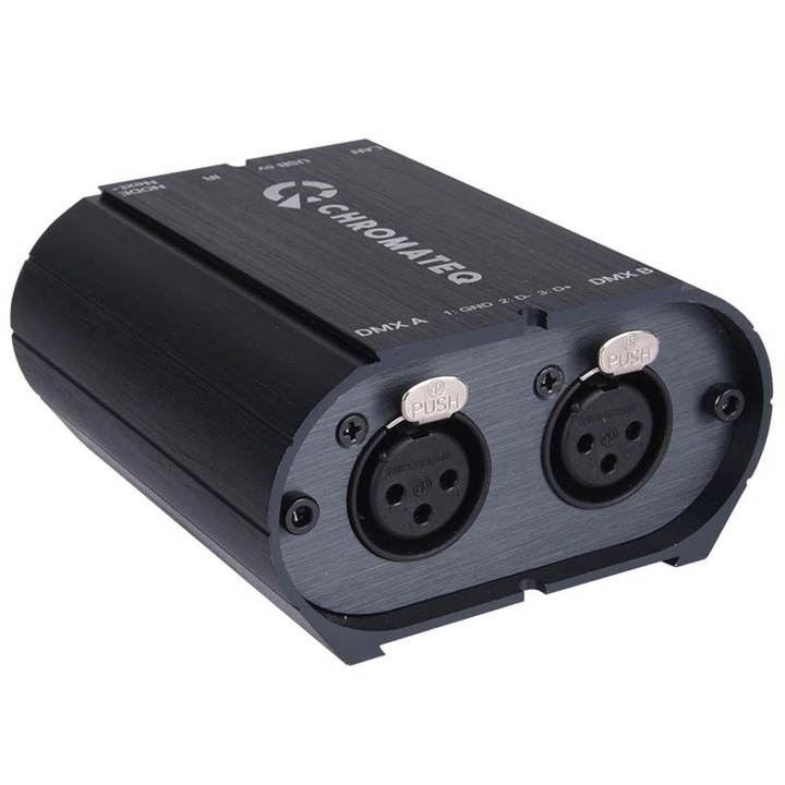 Контролер DMX Chromateq Club 1024, 1024 канала, USB, черен, 8,7x8x4,3см