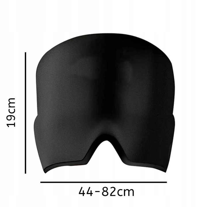 Caciula pentru migrena, compresa gel, racire, 19x44-82cm