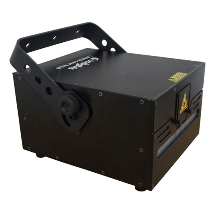 Laser profesional EVOLIGHTS LASER 10W RGB, 10W, multicolor, 35x25,5x16,5cm, set complet