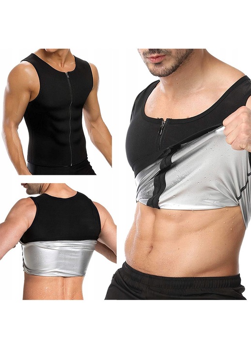 Maiou termic de slabit, elastic, impermeabil, negru, material special