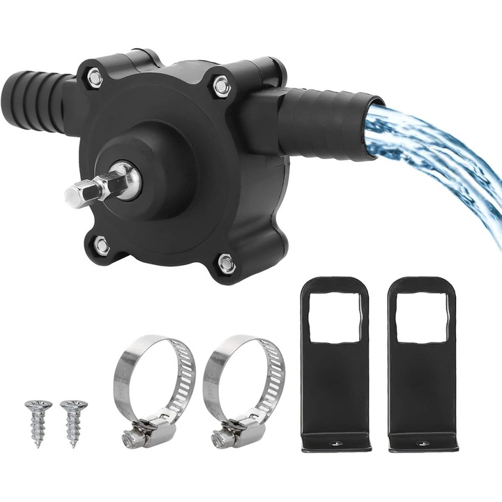 Pompa de apa electrica, mini, auto-aspiranta, viteza rapida de pompare, 20-30L/min, 1.5x3m