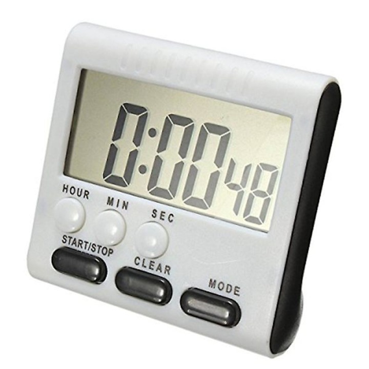 Timer digital de bucatarie cu alarma puternica, functie de numaratoare inversa, suport magnetic, negru