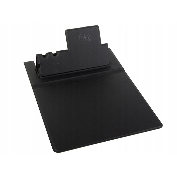 Mouse Pad cu Incarcare Wireless, Organizator Birou cu Suport Telefon si Suport Pixuri, Alimentare USB-C, Pliabil, 32 x 22.5 cm