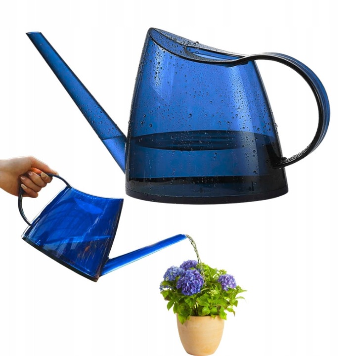 Konewka plastic 1,2L, granat, design clasic, pentru udarea plantelor