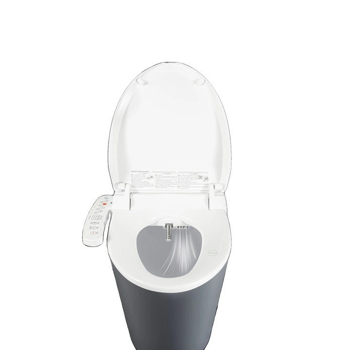 Elektromos WC-ülőke, ABS és rozsdamentes acél, felnőtt méretek, 1350W, IPX4 vízálló