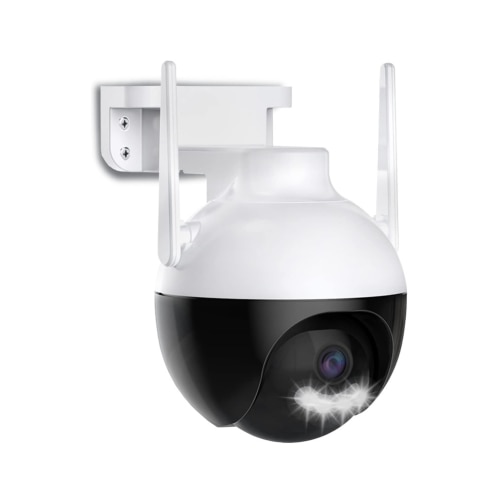 Camera inteligenta de Supraveghere cu Unghi Wide HD 4MP Rotunda Alba ...